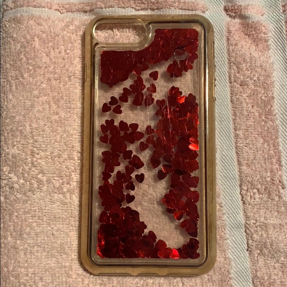 Iphone 8plus water heart case